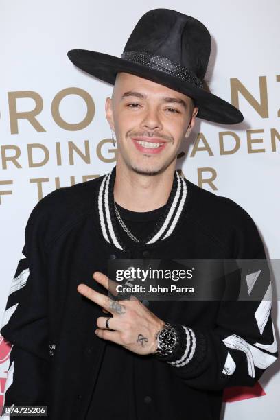 Jesse Huerta of Jesse y Joy attends the 2017 Person of the Year Gala honoring Alejandro Sanz at the Mandalay Bay Convention Center on November 15,...