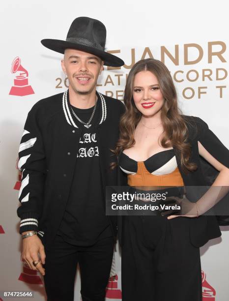 Jesse Huerta and Joy Huerta of Jesse y Joy attend the 2017 Person of the Year Gala honoring Alejandro Sanz at the Mandalay Bay Convention Center on...