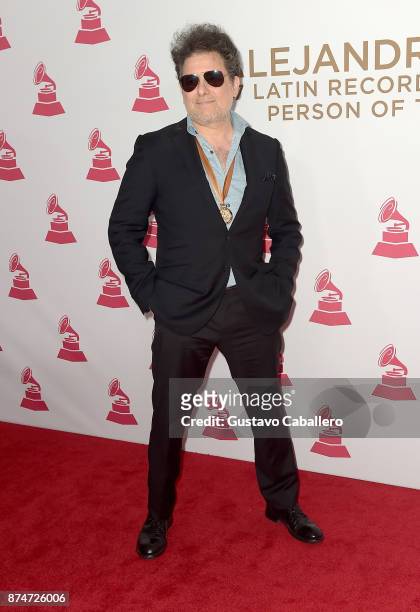 Nominee Andres Calamaro attends the 2017 Person of the Year Gala honoring Alejandro Sanz at the Mandalay Bay Convention Center on November 15, 2017...