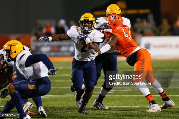 Toledo Rockets running back Terry Swanson runs with the ball during first half game action between the Toledo Rockets and the Bowling Green Falcons...