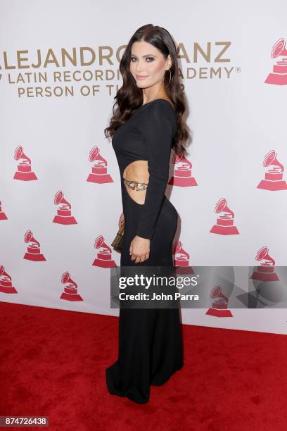 Chiquinquirá Delgado attends the 2017 Person of the Year Gala honoring Alejandro Sanz at the Mandalay Bay Convention Center on November 15, 2017 in...