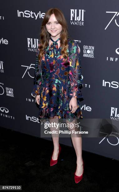 Actor Tara Lynne Barr attends the HFPAs and InStyle's Celebration of the 2018 Golden Globe Awards Season and the Unveiling of the Golden Globe...
