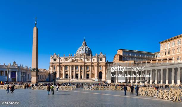 The St. Peter's basilica is seen at St. Peter's square on October 30, 2017 in Vatican City, Vatican. Thousands of people visit every day the greatest...