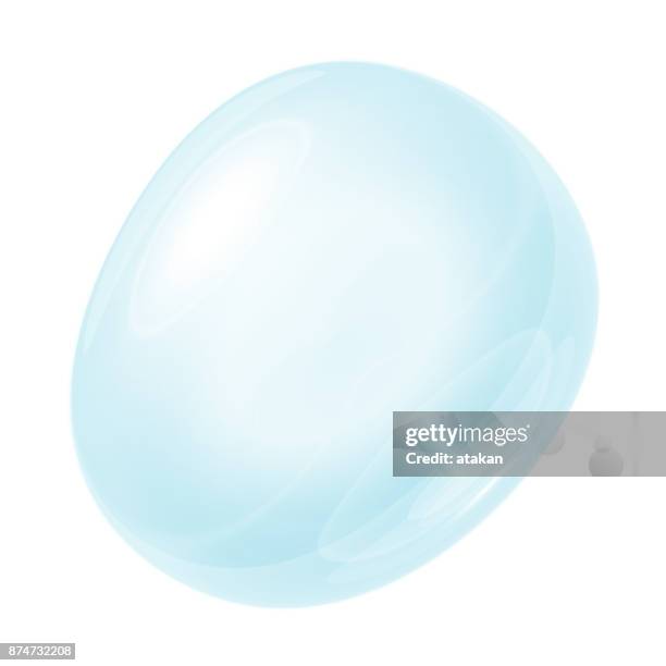 soap bubble on a white background - soap bubble transparent stock illustrations