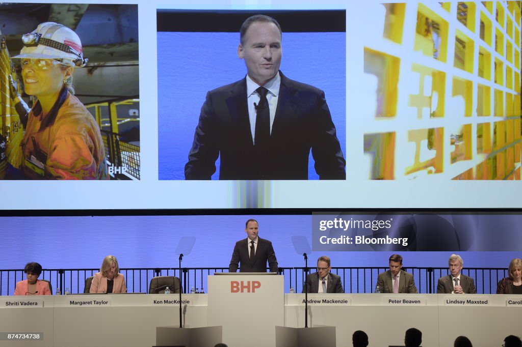 BHP Billiton Chairman Ken MacKenzie Attends Shareholder Meeting