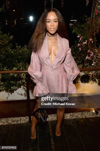 Serayah at Moet Celebrates The 75th Anniversary of The Golden Globes Award Season at Catch LA on November 15, 2017 in West Hollywood, California.