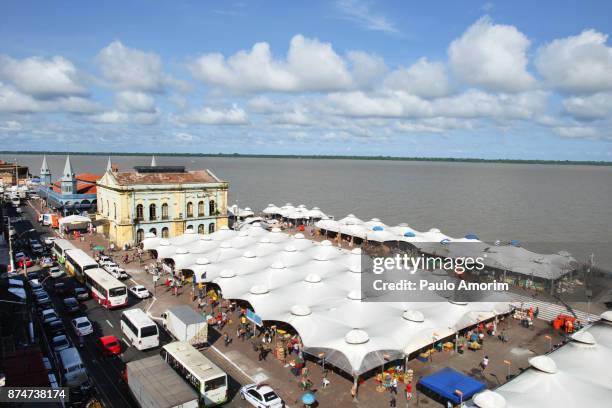 historic ver-o-peso market in belém,brazil - belem stock pictures, royalty-free photos & images