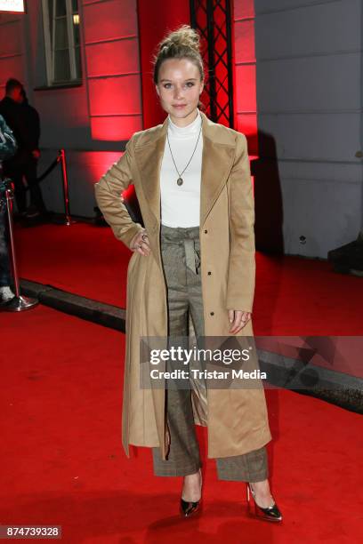 Sonja Gerhardt arrives at the New Faces Award Style 2017 on November 15, 2017 in Berlin, Germany.