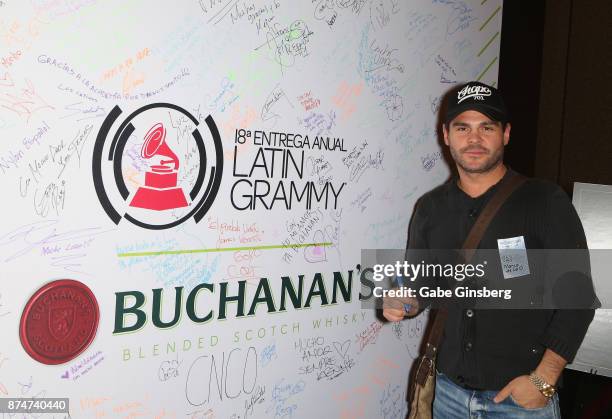 Marco de la O attends the gift lounge during the 18th annual Latin Grammy Awards at MGM Grand Garden Arena on November 15, 2017 in Las Vegas, Nevada.