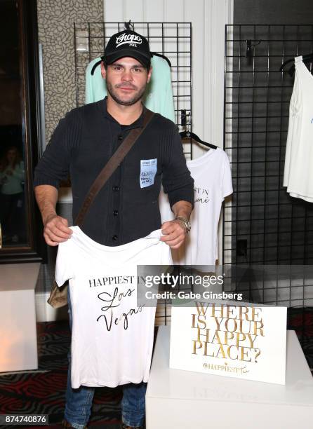 Marco de la O attends the gift lounge during the 18th annual Latin Grammy Awards at MGM Grand Garden Arena on November 15, 2017 in Las Vegas, Nevada.