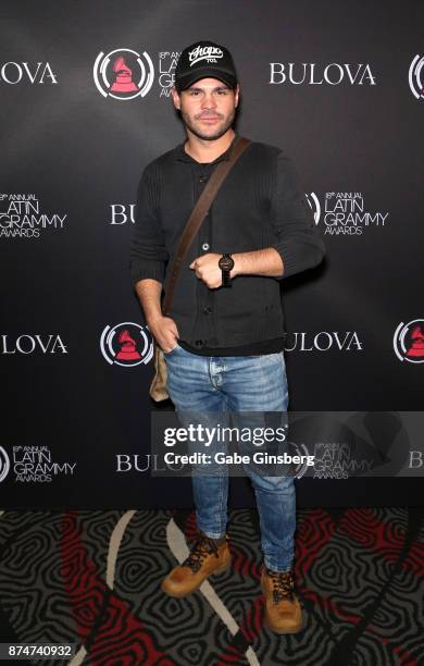 Marco de la O attends the gift lounge during the 18th annual Latin Grammy Awards at MGM Grand Garden Arena on November 15, 2017 in Las Vegas, Nevada.