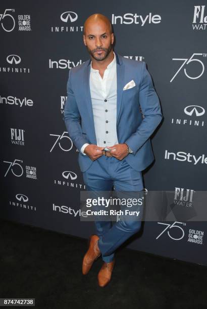 Ricky Whittle attends the Hollywood Foreign Press Association and InStyle celebrate the 75th Anniversary of The Golden Globe Awards at Catch LA on...
