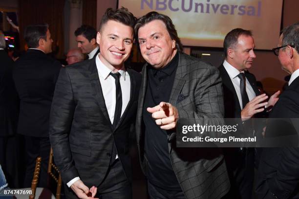 Shawn Hook and Prestident of Bell Media Randy Lennox attends 2017 Canada's Walk of Fame at The Liberty Grand on November 15, 2017 in Toronto, Canada.