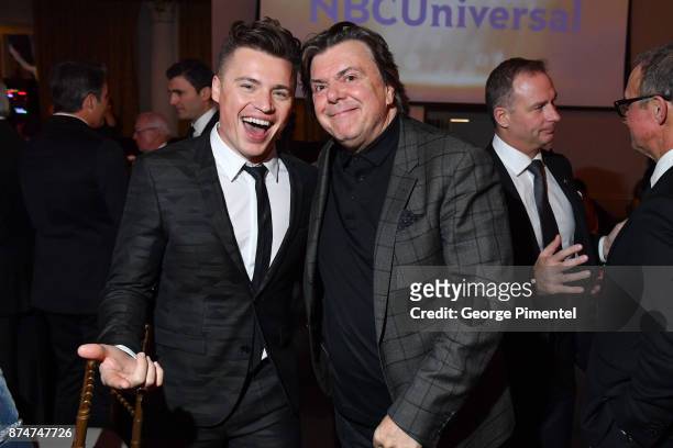Shawn Hook and Prestident of Bell Media Randy Lennox attends 2017 Canada's Walk of Fame at The Liberty Grand on November 15, 2017 in Toronto, Canada.