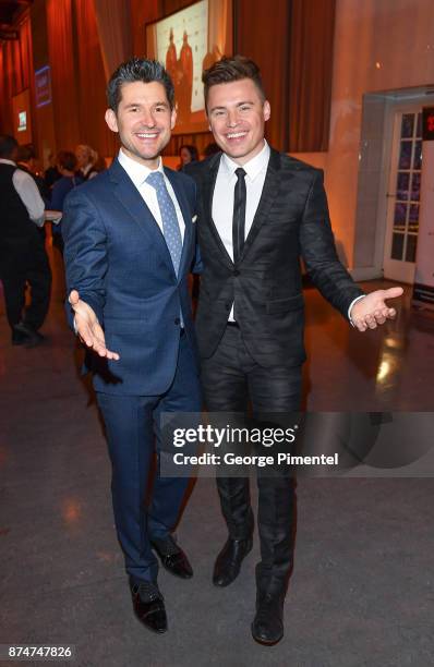 Matt Dusk and Shawn Hook attend 2017 Canada's Walk of Fame at The Liberty Grand on November 15, 2017 in Toronto, Canada.