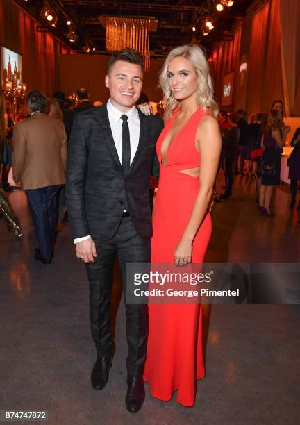 Shawn Hook and Kendall Chase attend 2017 Canada's Walk of Fame at The Liberty Grand on November 15, 2017 in Toronto, Canada.