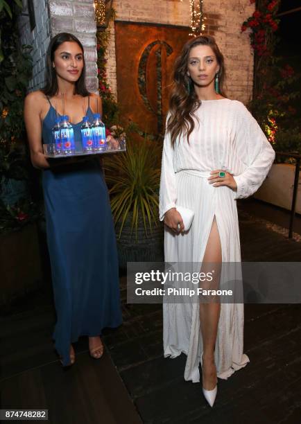 Angela Sarafyan attends the HFPAs and InStyle's Celebration of the 2018 Golden Globe Awards Season and the Unveiling of the Golden Globe Ambassador...