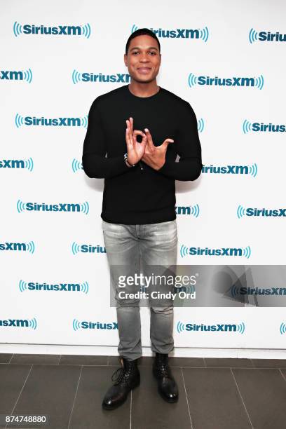 Actor Ray Fisher visits the SiriusXM Studios on November 15, 2017 in New York City.