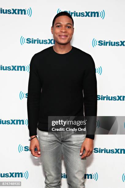 Actor Ray Fisher visits the SiriusXM Studios on November 15, 2017 in New York City.