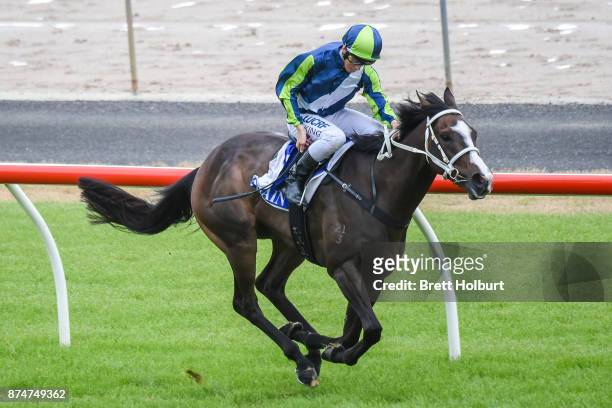 Trembling ridden by Lachlan King wins the Mitchelton Wines Class 1 Handicap at Seymour Racecourse on November 16, 2017 in Seymour, Australia.