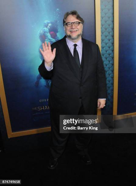 Director/writer/producer Guillermo Del Toro attends the premiere of Fox Searchlight Pictures' 'The Shape Of Water' at the Academy Of Motion Picture...