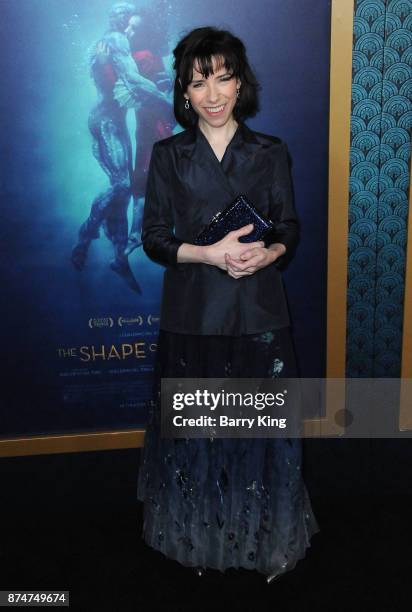 Actress Sally Hawkins attends the premiere of Fox Searchlight Pictures' 'The Shape Of Water' at the Academy Of Motion Picture Arts And Sciences on...