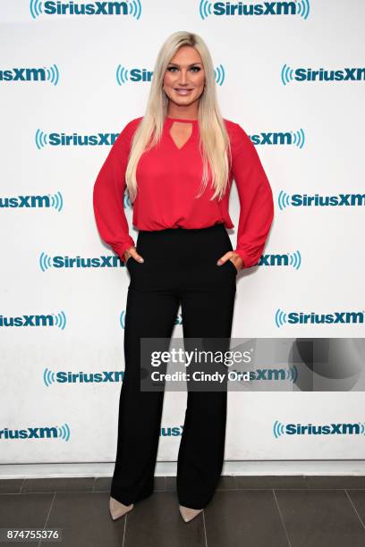 Brooke Hogan visits the SiriusXM Studios on November 15, 2017 in New York City.