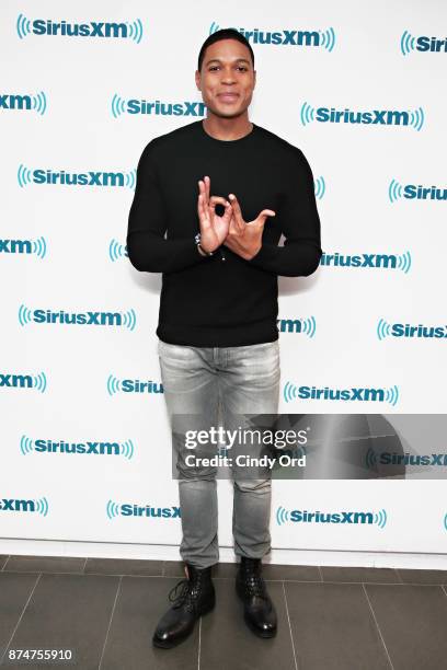 Actor Ray Fisher visits the SiriusXM Studios on November 15, 2017 in New York City.