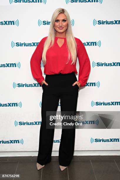 Brooke Hogan visits the SiriusXM Studios on November 15, 2017 in New York City.