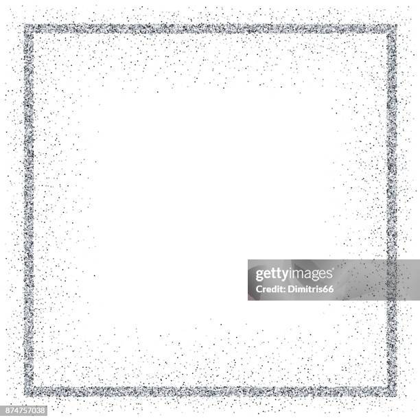 goldene vektor glitzer rahmen - bilderrahmen silber stock-grafiken, -clipart, -cartoons und -symbole