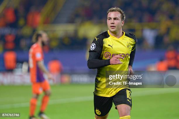 Mario Goetze of Dortmund in action during the UEFA Champions League Group H soccer match between Borussia Dortmund and APOEL Nicosia at Signal-Iduna...