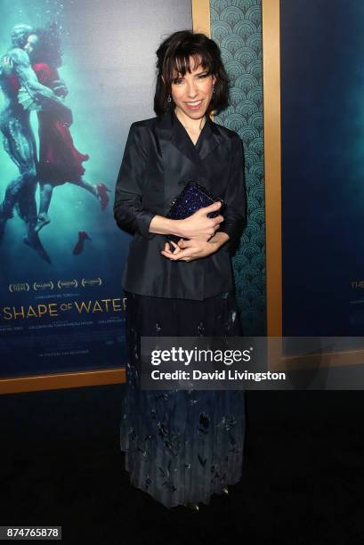 Actress Sally Hawkins attends the premiere of Fox Searchlight Pictures' "The Shape of Water" at the Academy of Motion Picture Arts and Sciences on...