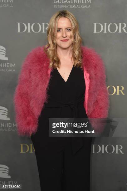 Anne Huntington attends the 2017 Guggenheim International Gala Pre-Party made possible by Dior on November 15, 2017 in New York City.