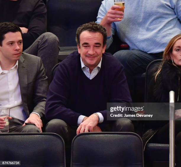 Olivier Sarkozy attends the Utah Jazz Vs New York Knicks game at Madison Square Garden on November 15, 2017 in New York City.