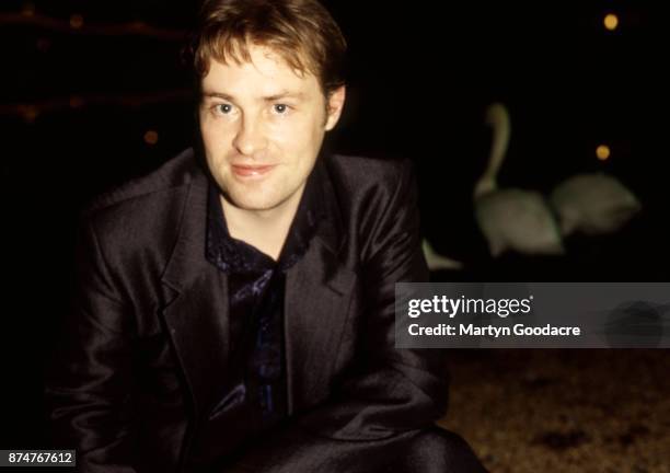 Portrait of Irish comedian Ardal O'Hanlon, London, 1997.