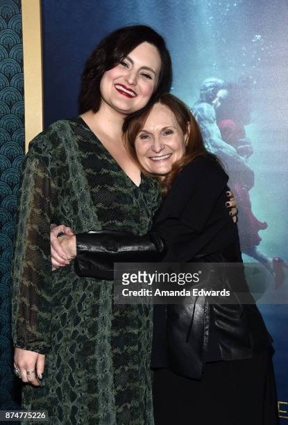 Actresses Mary Chieffo and Beth Grant arrive at the premiere of Fox Searchlight Pictures' "The Shape Of Water" at the Academy Of Motion Picture Arts...