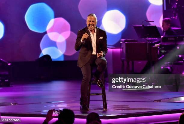 Alejandro Fernandez performs onstage during the 2017 Person of the Year Gala honoring Alejandro Sanz at the Mandalay Bay Convention Center on...