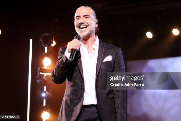 Alejandro Fernandez performs onstage during the 2017 Person of the Year Gala honoring Alejandro Sanz at the Mandalay Bay Convention Center on...