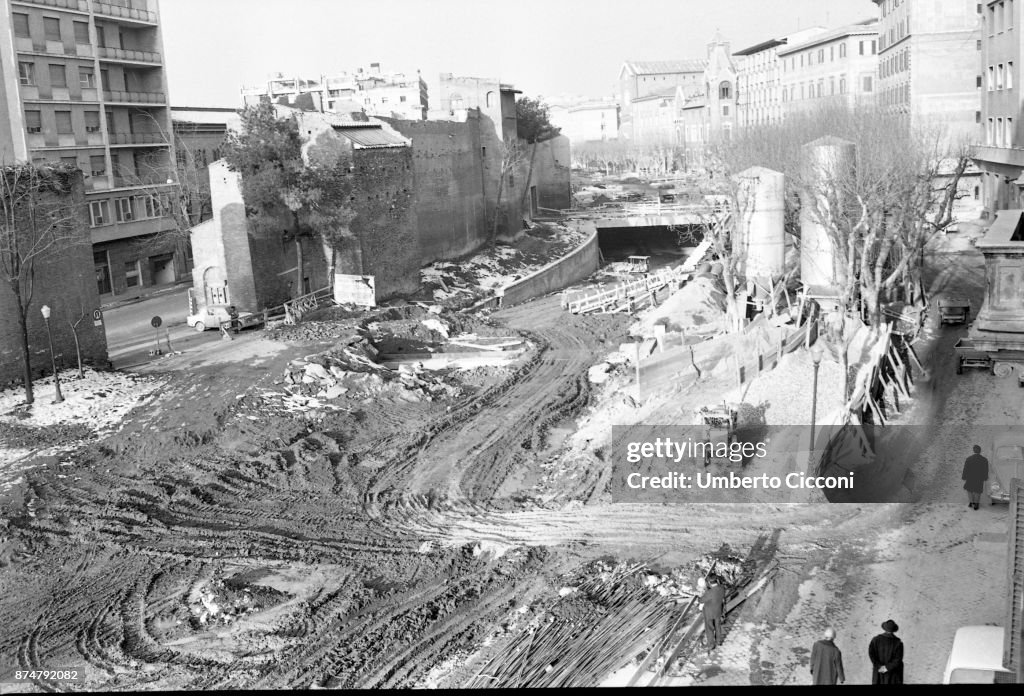 Road works in 'Corso Italia'