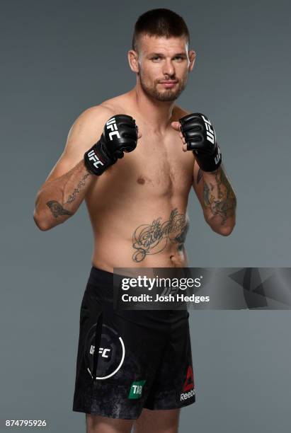 Tim Means poses for a portrait during a UFC photo session on November 16, 2017 in Sydney, Australia.