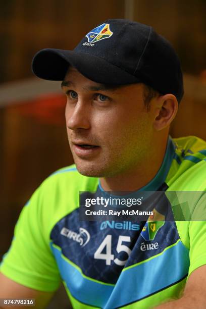 Perth , Australia - 16 November 2017; Ciaran Sheehan, who has joind the squad, during an Ireland International Rules press conference at the Duxton...