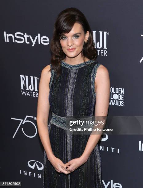 Frankie Shaw attends the HFPAs and InStyle's Celebration of the 2018 Golden Globe Awards Season and the Unveiling of the Golden Globe Ambassador at...