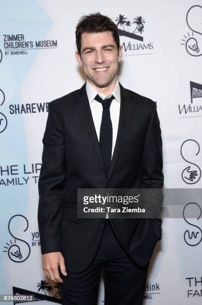 Actor Max Greenfield attends the Zimmer Children's Museum's 17th Annual Discovery Award Dinner at Skirball Cultural Center on November 15, 2017 in...