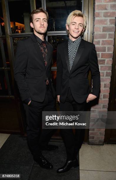 Rocky Lynch and Ross Lynch at Moet Celebrates The 75th Anniversary of The Golden Globes Award Season at Catch LA on November 15, 2017 in West...