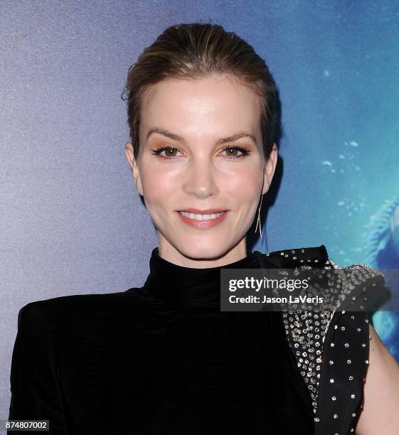 Actress Sylvia Hoeks attends the premiere of "The Shape of Water" at the Academy of Motion Picture Arts and Sciences on November 15, 2017 in Los...