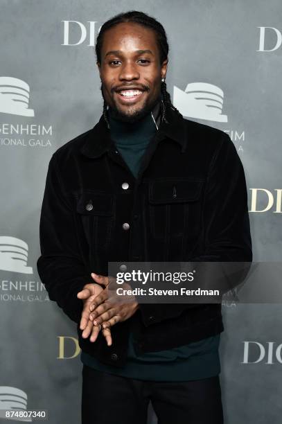 Shameik Moore attends the 2017 Guggenheim International Gala Pre-Party made possible by Dior on November 15, 2017 in New York City.