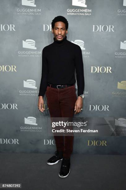 Jon Batiste attends the 2017 Guggenheim International Gala Pre-Party made possible by Dior on November 15, 2017 in New York City.