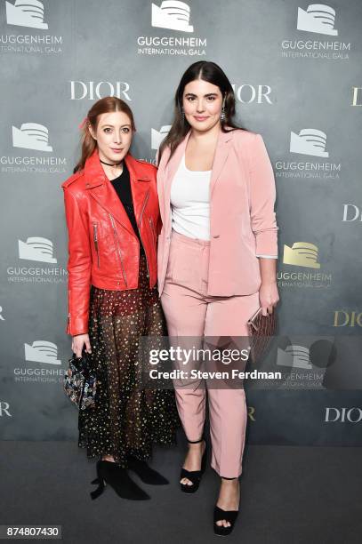 Daniella Garcia-Lorido and Alessandra Garcia-Lorido attend the 2017 Guggenheim International Gala Pre-Party made possible by Dior on November 15,...