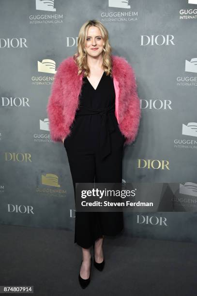 Anne Huntington attends the 2017 Guggenheim International Gala Pre-Party made possible by Dior on November 15, 2017 in New York City.