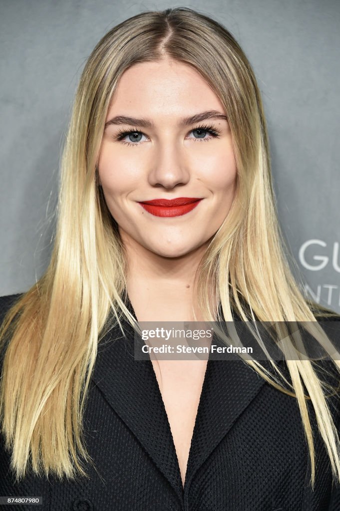 Sofia Hublitz attends the 2017 Guggenheim International Gala